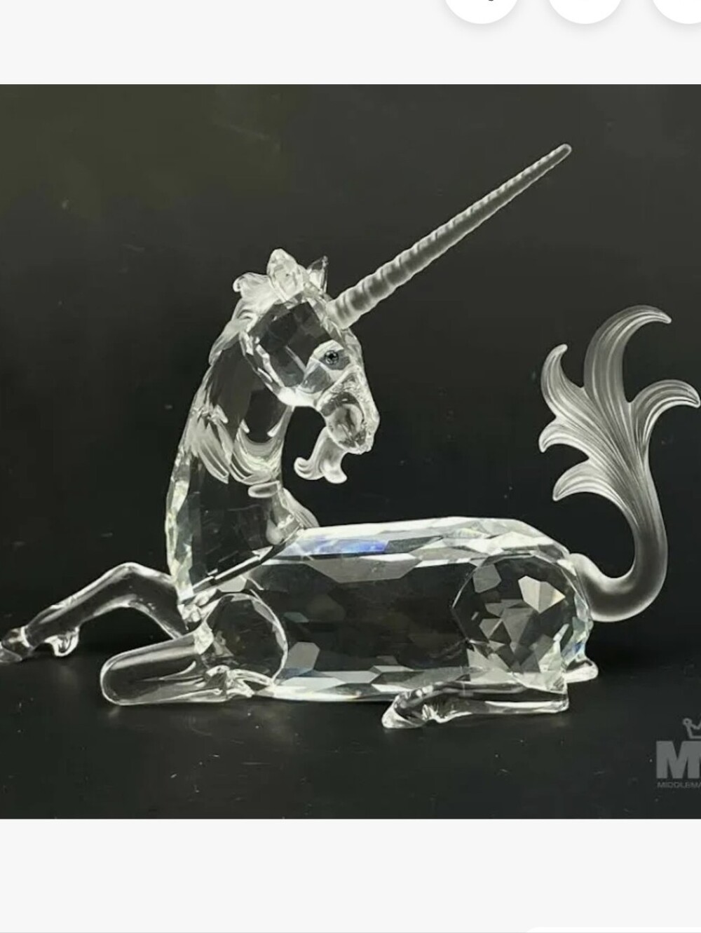 Swarovski Crystal Figure The Unicorn From Fabulous Creatures Everything Included